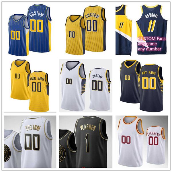 

custom printed 75th new city basketball jerseys 11 domantas sabonis malcolm 7 brogdon 33 myles turner 22 caris levert 1 tj warren 26 jeremy, Black;red