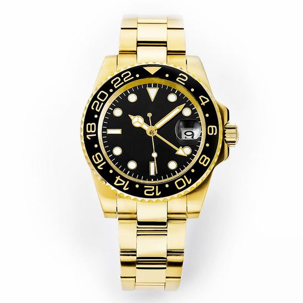 

41mm mens mechanical automatic watch waterproof watch wristwatches luminous womens lady watches, Slivery;brown