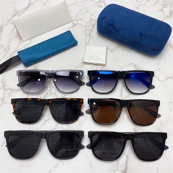 

50% discount for factory direct salesg's new large frame fashion net red star same sunglasses for men and women gg0010, White;black