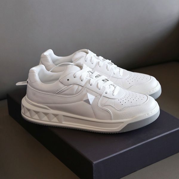 

2022ss men's and women shoes luxury designer brand shoe original ribbon lychee pattern cowhide very good, Black