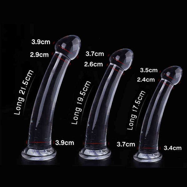 NXY Anal Oyuncaklar Dildo Pantolon Kadınlar İçin Şeffaf Yumuşak Popo Fişi Annal Seks Prostat Masajı Erkekler Anus Dilator Buttplug Erotik Mağaza 220510