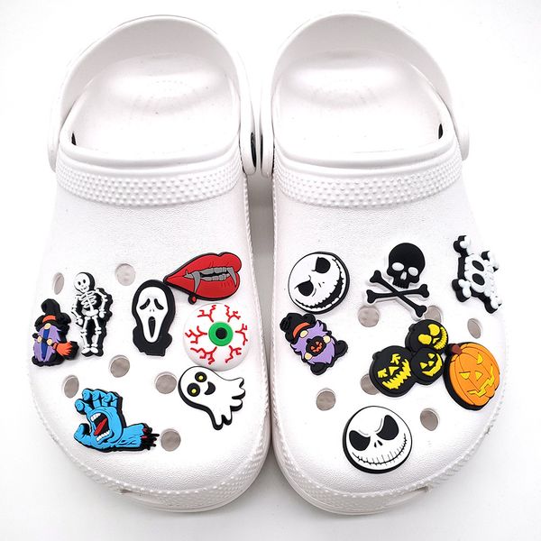 

dhl fast air wholesale easter day cute pvc cartoon croc charms shoe flower decoration buckle accessories clog pins charm buttons in stock 03, White;pink