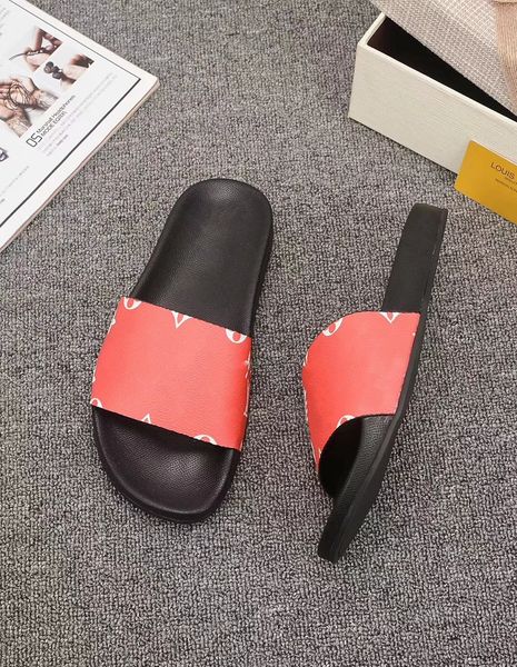 

2022 mens womens slipper summer sandals beach slides fashion leisure slippers ladies sandali bathroom home shoes classic letter print sizie, Black
