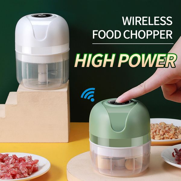 Электрическая пища чеснока Masher Blender Mini Entable Checper Chili Meat Ginger Masher Machine USB -зарядные блендеры кухонные гаджеты