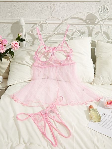 

cut out mesh appliques crotchless underwire slips with thong y28i#, Black;red