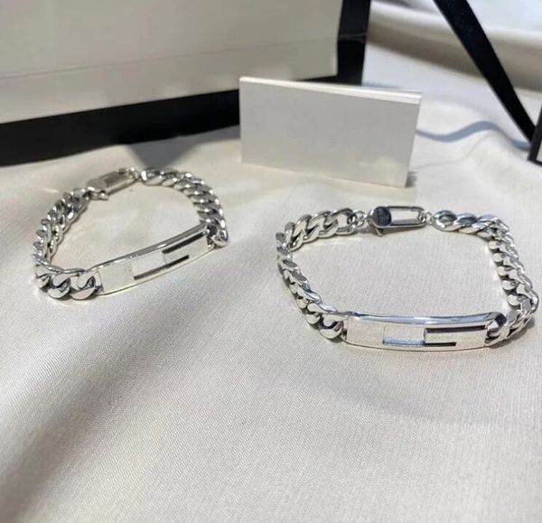 

letter g luxury jewelry gold chain pendants hipping bijoux designer cci original packagingvintage 925 silver g bar hollowed-out lovers brace