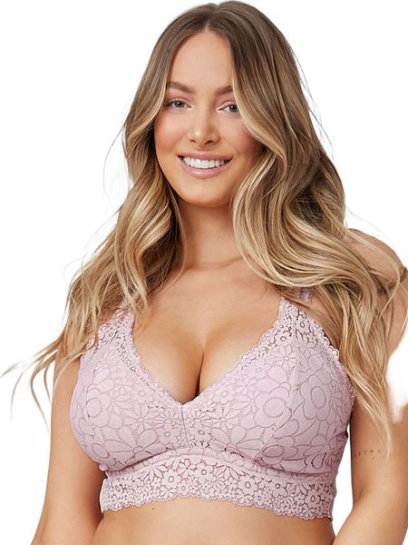 

luvlette sunny lace padded convertible bralette y0id#, Black;red