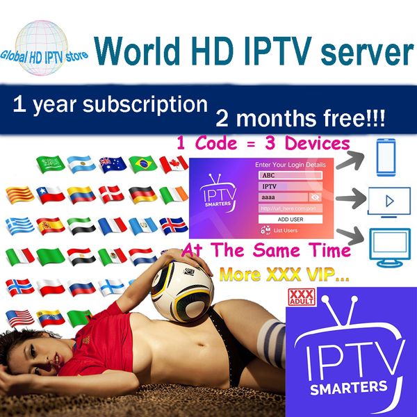 

1 year ip all europe france israel romania netherlands usa germany spain for android tv box smart tv includes movies
