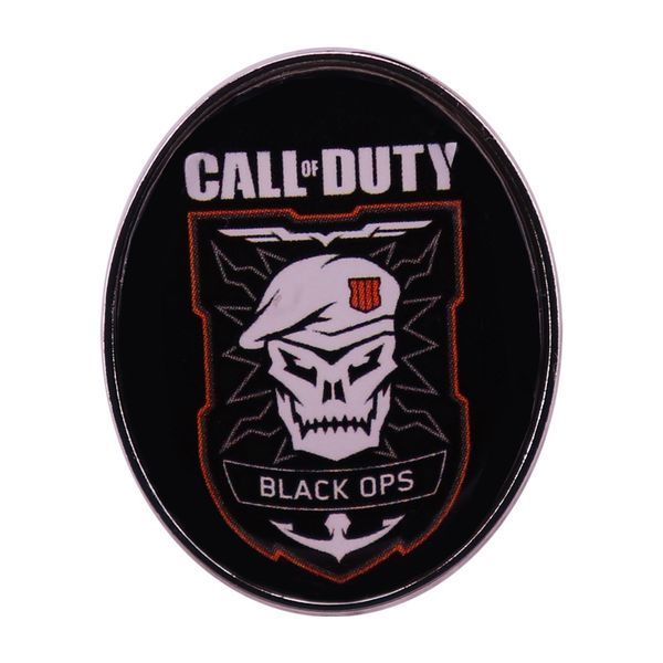 

call-of-duty-black-ops logo poster inspiration badge shooting game brooch backpack decoration jewelry, Blue