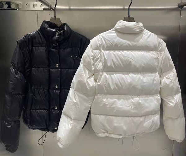 

men's and women's down parka down jacket long-sleeved jacket thickened casual outdoor sleeves, Black