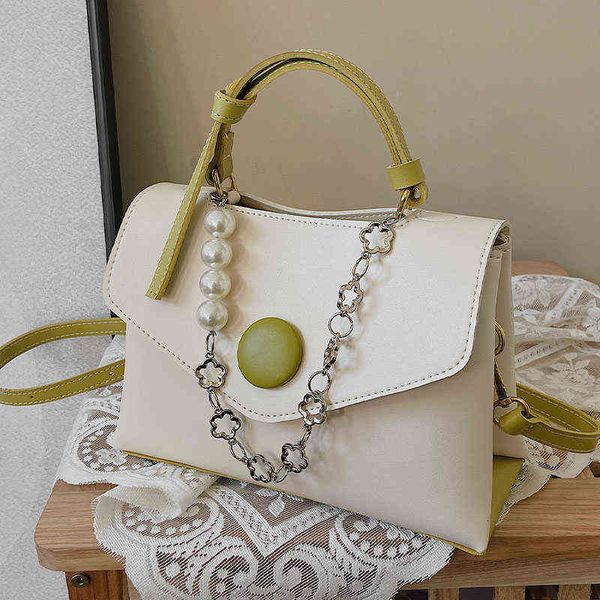 

casual shoulder crossbody messenger sling bags for women 2022 fashion designer thick chain purses handbags lady cute totes g220509