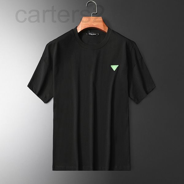 

men's t-shirts designer 22 spring and summer men's women's same loose version cotton round neck short sleeve t-shirt slim fit, White;black