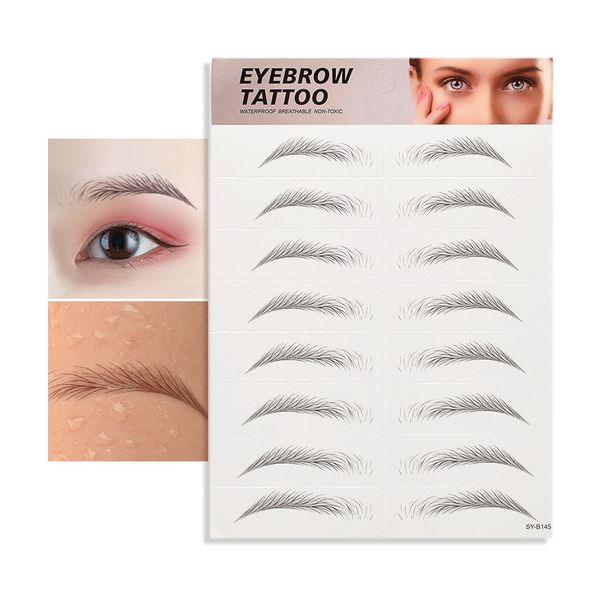 

3d simulation eyebrow sticker 1pc rising temperament eyebrow shape