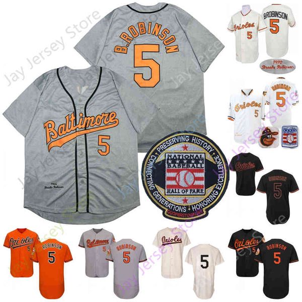 

brooks robinson jersey hall of fame patch 1966 grey cooperstown 1970 white orange cream coopertown black fashion salute to service fans