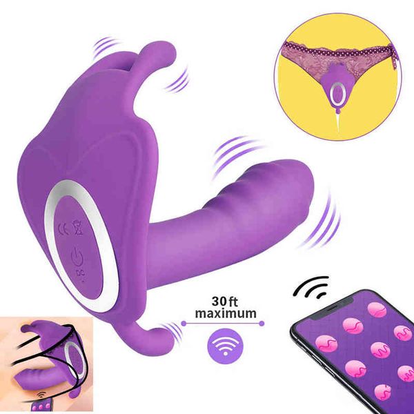 NXY Vibrators Calcinhas Wearable Dildo 10 Velocidade G App App Sem Fio Controle Remoto Sexo Brinquedos Para As Mulheres Clitóris Estimular Vagina Orgasmo 0408