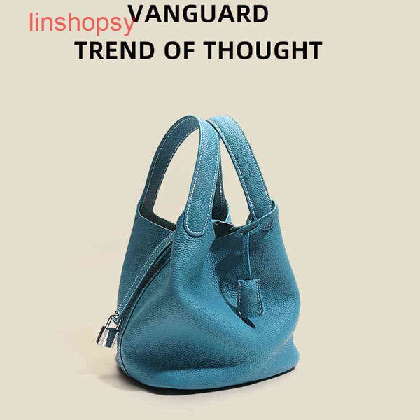 

herme bags picotinslocks bags 18 22 26cm vegetable basket bucket head leather hand leisure togo han