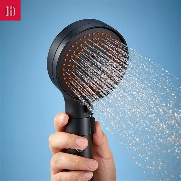 Diiib Dabai Soffione doccia pressurizzato Flusso regolabile Silicone liquido ABS Accessori da bagno ad alta pressione 3 Modalità Splash 220401