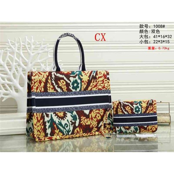 

2022 new designer handbags fashion large capacity printed portable women's tote