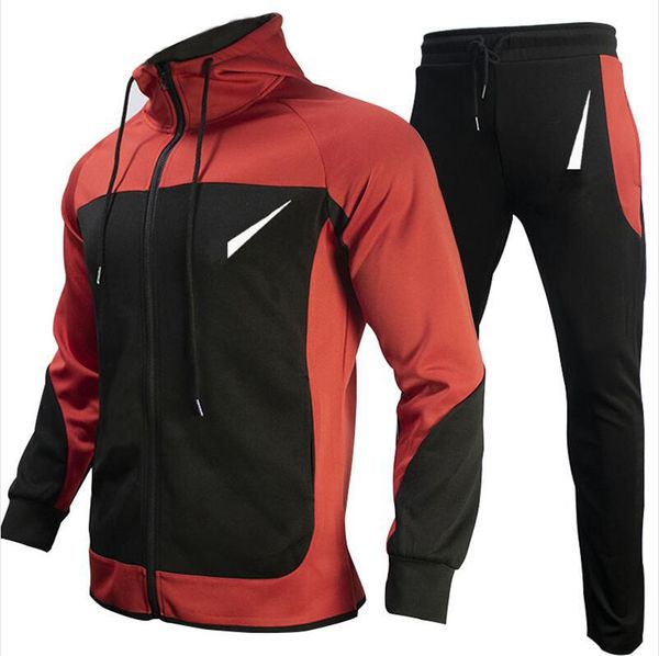 

mens tracksuits brand set sweatsuit sports suit men's women's jogging jacket sweatshirt with pants 2-piece sets hooded tracksuit j, Gray