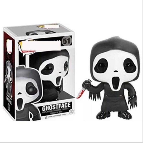 

huiya01 funko pop figures shocking screaming grim face hand office model toy scream ghost face 51#