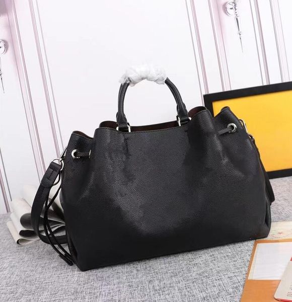 

genuine leather womens totes shoulder bags cross body bag men women classic letter printing leather fashion handbags shopping pocket