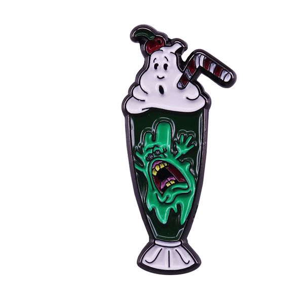 

slimer sundae ghostbusters pin cult classic film hardcore fans great gift idea, Blue