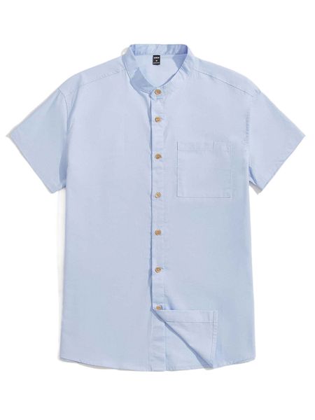 

men patch pocket shirt l3rq#, White;black