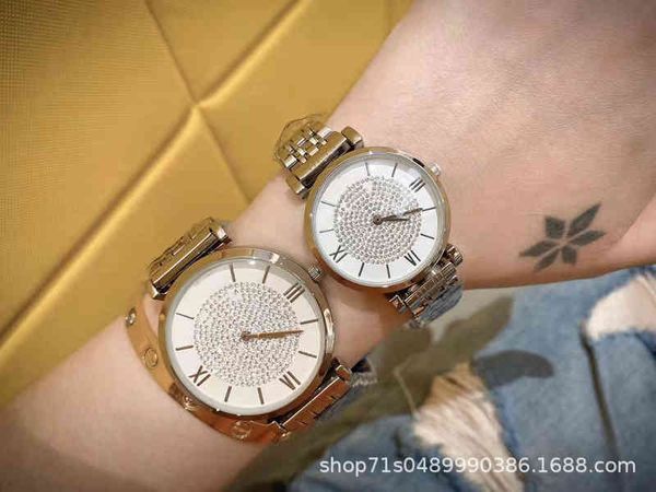 

mantianxing quartz watch waterproof women's watch, Slivery;brown