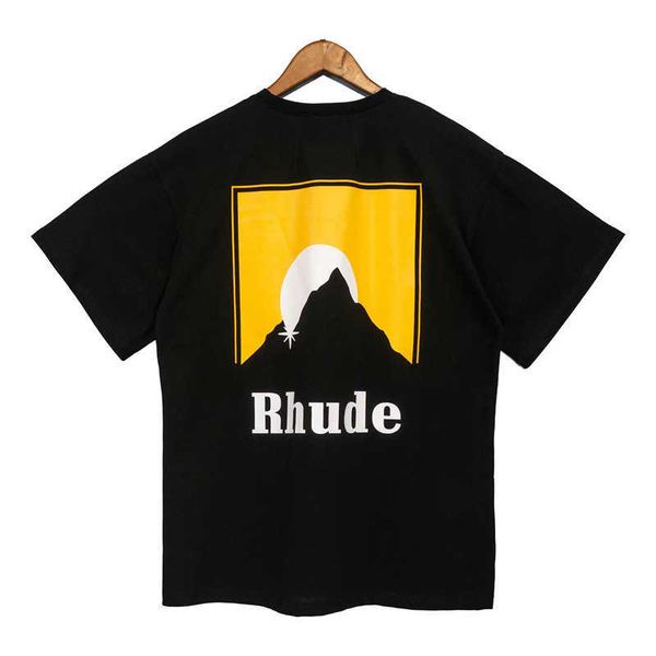 

brand designer men t shir rhude 2022 tee men women 1 high qualiy graphic shir slighly oversize shor sleeve, White;black