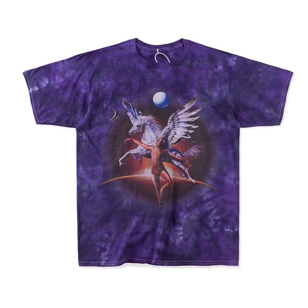 

tie dye t shirt tee men women print short sleeve t-shirt, White;black