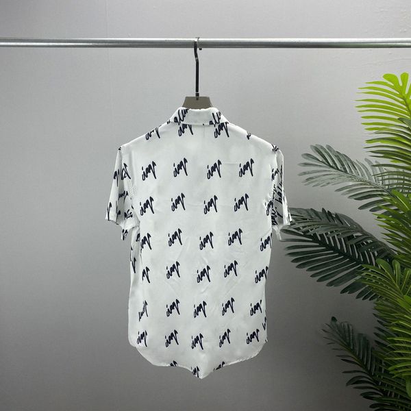

new men casual shirts summer t-shirts men short sleeve polo t-shirt fashion designer casual lapel embroidery handsome buttons shirt, White;black