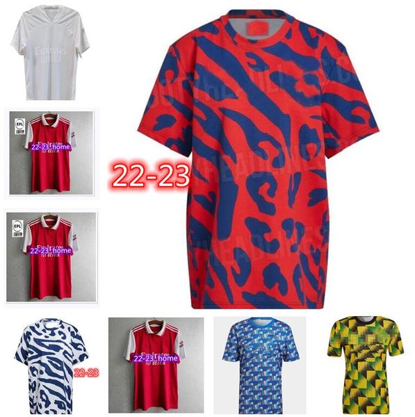 

21 22 23 gunners soccer jerseys fans player version white thomas pepe saka tierney henry willian smith rowe 2022 2023 gk football shirt kits, Black;yellow