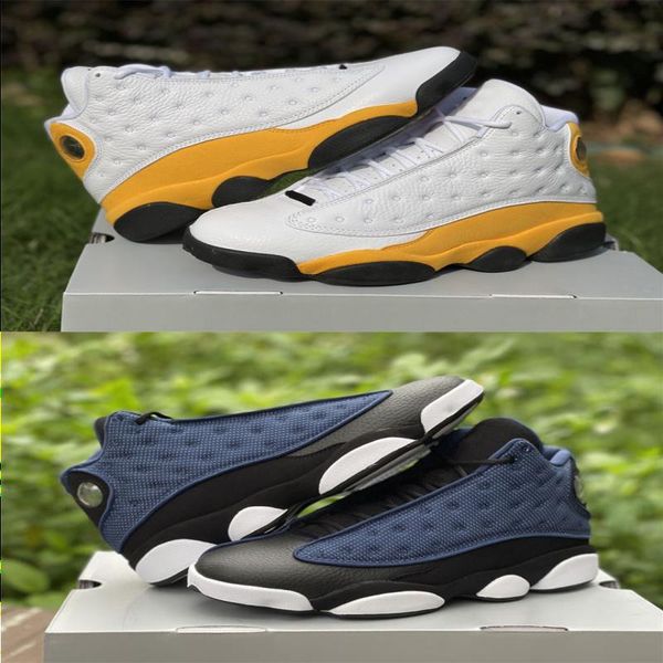 

boots jumpman 13s del sol men basketball shoes brave blue court purple lucky green starfish real carbon fiber retro mens 13 trainers sneaker, Black