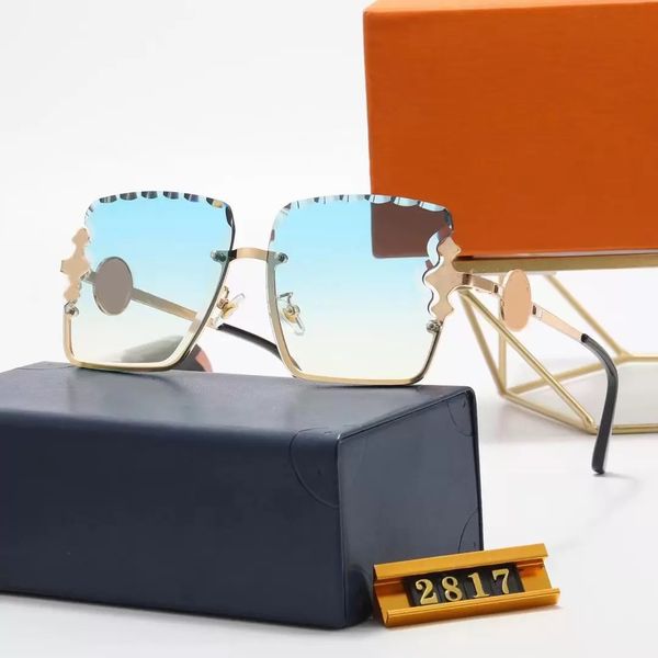

designer sunglasses woman luxury metal half frame uv400 fashion butterfly lens gold black panther head classic anti-blue light frame sunglas, White;black