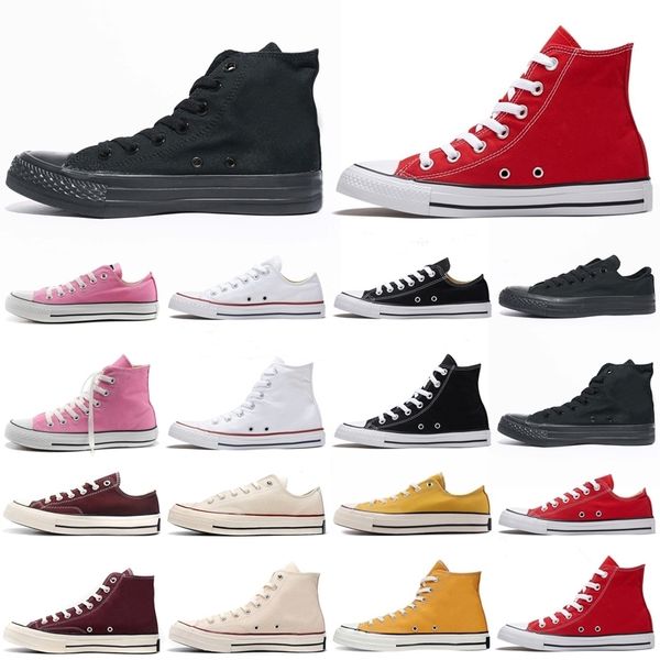 

excellent canvas 1970s running shoes men women triple black white red high low mens trainers sport sneakers walking jogging