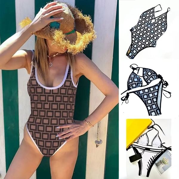 

2023 summer women swimsuit high waist bikini luxury designer bathing suit swim beach swimwear, White;black