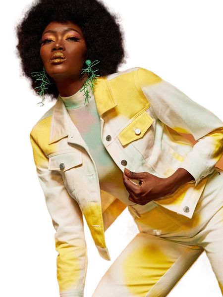 

x alejandra quesada color block flap pocket jacket l1nd#, Black;brown