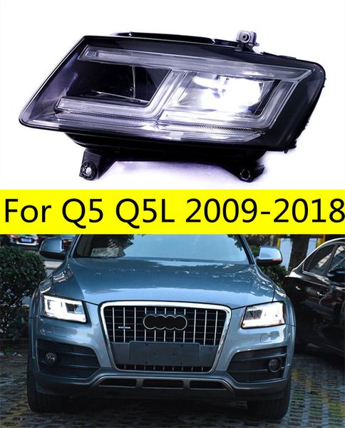

auto car head light for q5 q5l 2009-20 18 led lamps or xenon headlights turn signal front lamp replacement