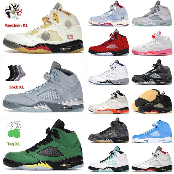 

original og jumpman 5 5s v mens basketball shoes sail bluebird se oregon racer blue anthracite michigan pinksicle men women