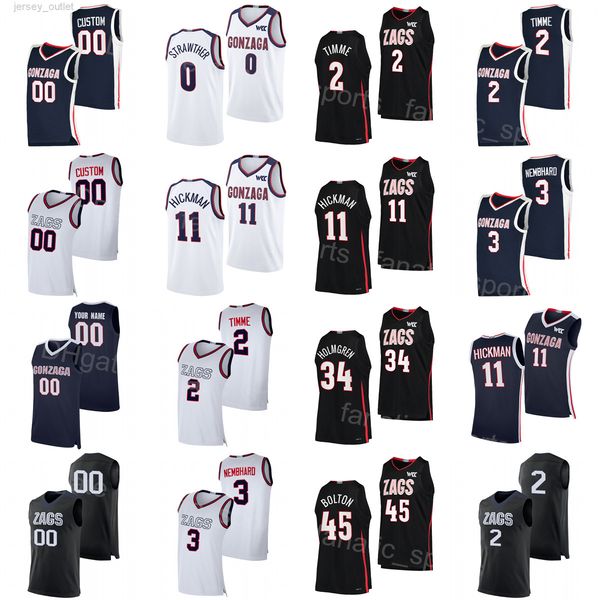 

ncaa basketball gonzaga bulldogs college 34 chet holmgren jerseys 0 julian strawther 3 andrew nembhard 45 rasir bolton 11 nolan hickman 2 dr, Black