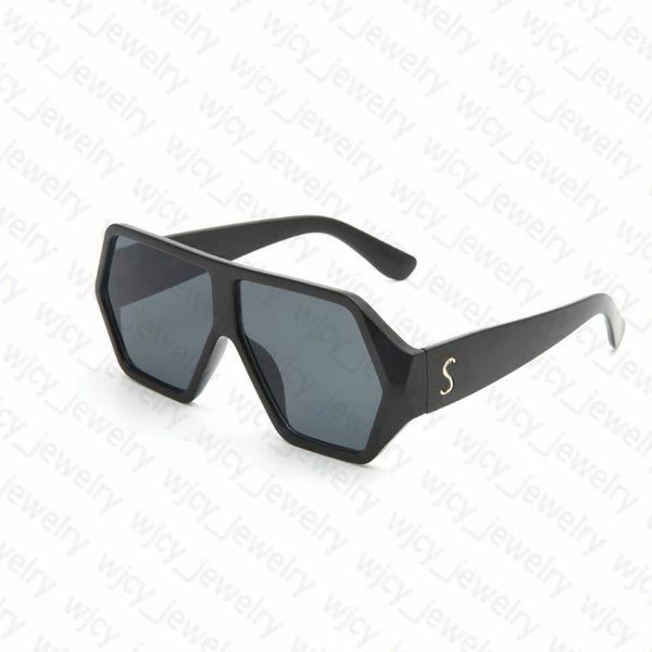 

new designer sunglasses fashion glasses polygonal full frame letter elegant design for man woman 4 color good quality, White;black