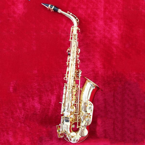 

high grade gold color body classical type alto saxophone