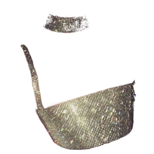 

2022 europe and the united states explosions flash diamond women's vest shoulder music festival carnival body chain navel dress l88g#, White