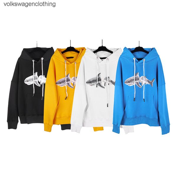 

mens palms designer hoodie flocked towel embroidered shark hoody hoodies men angles women sweaters hooded sweatshirts, Black