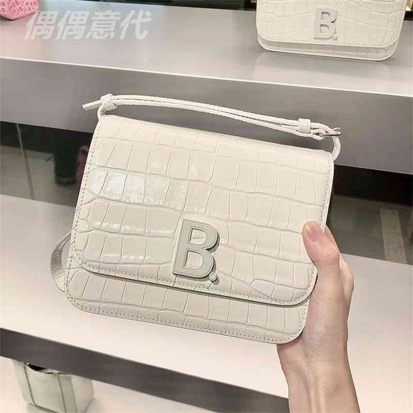 

classic designer balencaigas'ss handbags bag women's crocodile pattern messenger square tofu tote shoulder