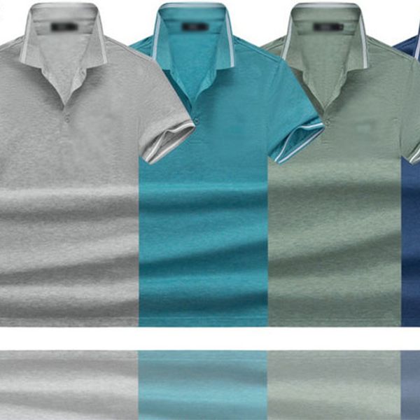 

summer mens t shirt cotton polo shirt solid color short sleeve slim fit breathable letter print lapel clothing men tshirt m-xxxl, White;black