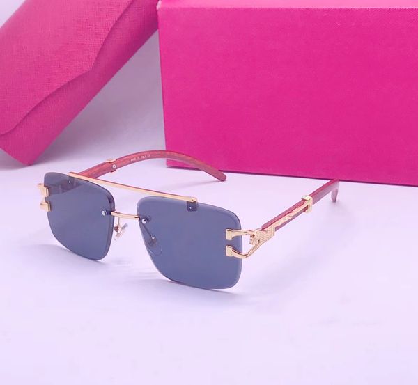 

men luxury designer sunglasses outdoor fashion zonnebril women vintage frameless square small rimless eyewear anti-reflective optical galsse, White;black