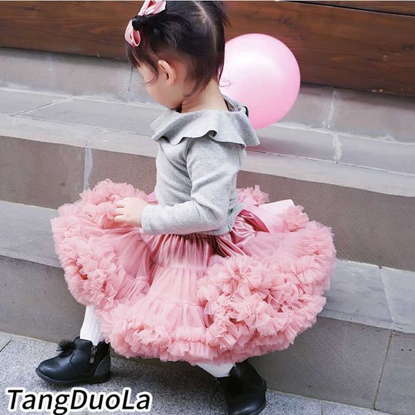 

short baby girls tutu skirt for small lush tulle skirts puffy ball gown party children kids clothes with bow, Blue