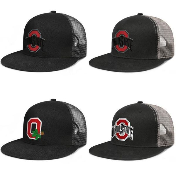 

ohio state buckeyes mens and womens grid baseball cap cool design your own hip hopflat brimhats primary team logo sport 388 footba2406, Blue;gray