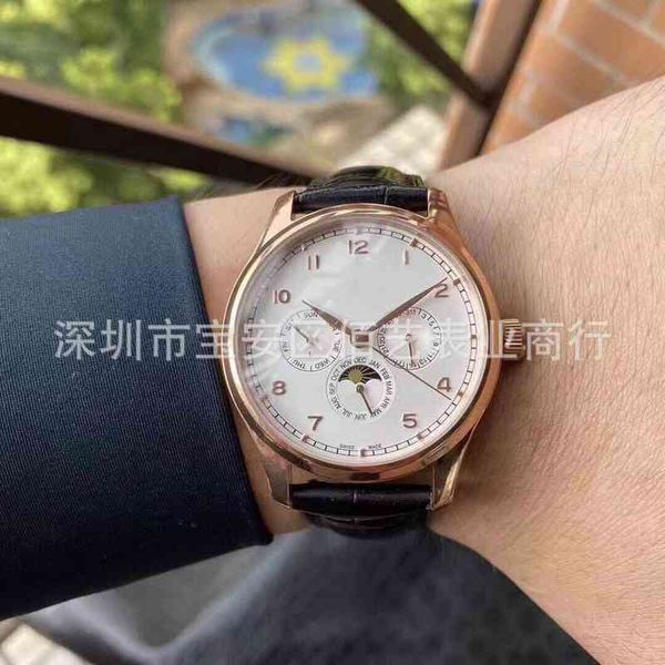

straight hair men's country portugal series leisure watch seven meter automatic mechanical waterproof, Slivery;brown